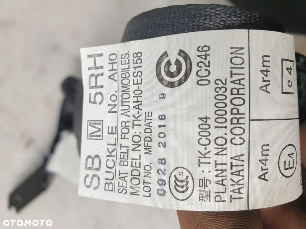 PAS BEZPIECZEŃSTWA PRAWY TYŁ IMPREZA GP - 5