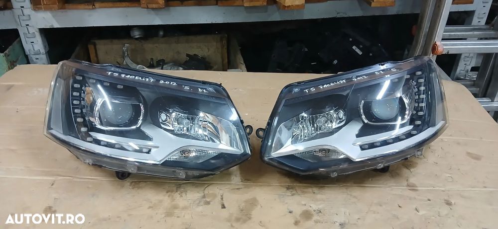Set Faruri bixenon Vw T5 facelift 2012 - 1