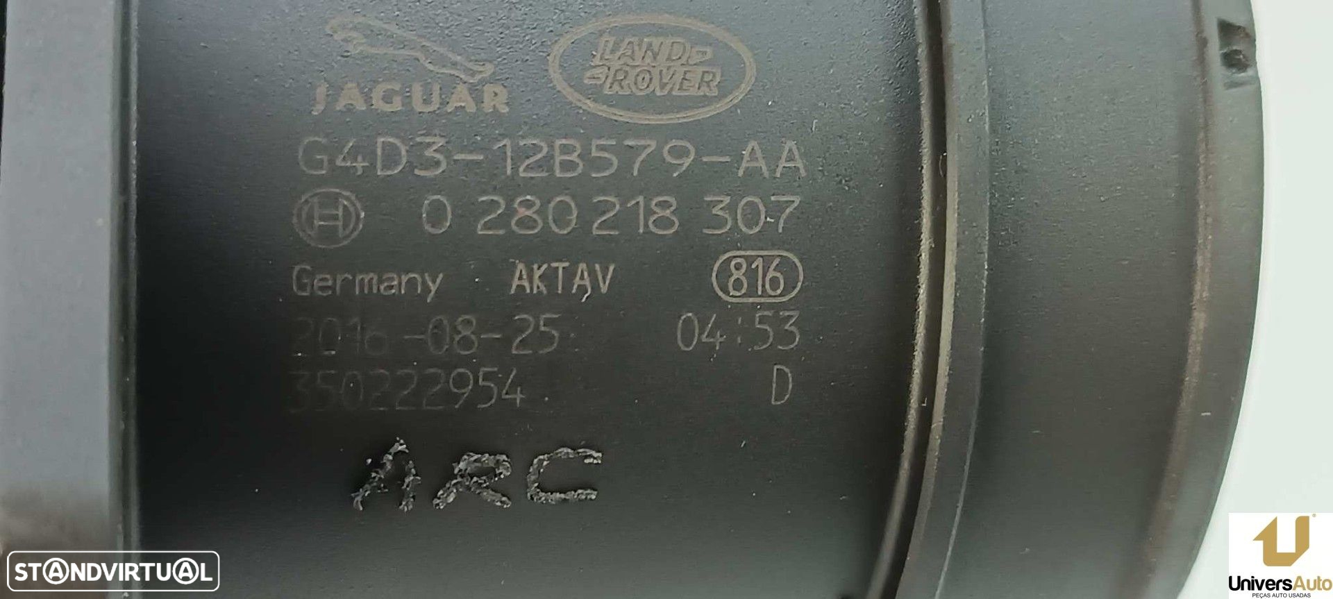 MEDIDOR DE MASSA DE AR LAND ROVER RANGE ROVER SPORT HSE - 2