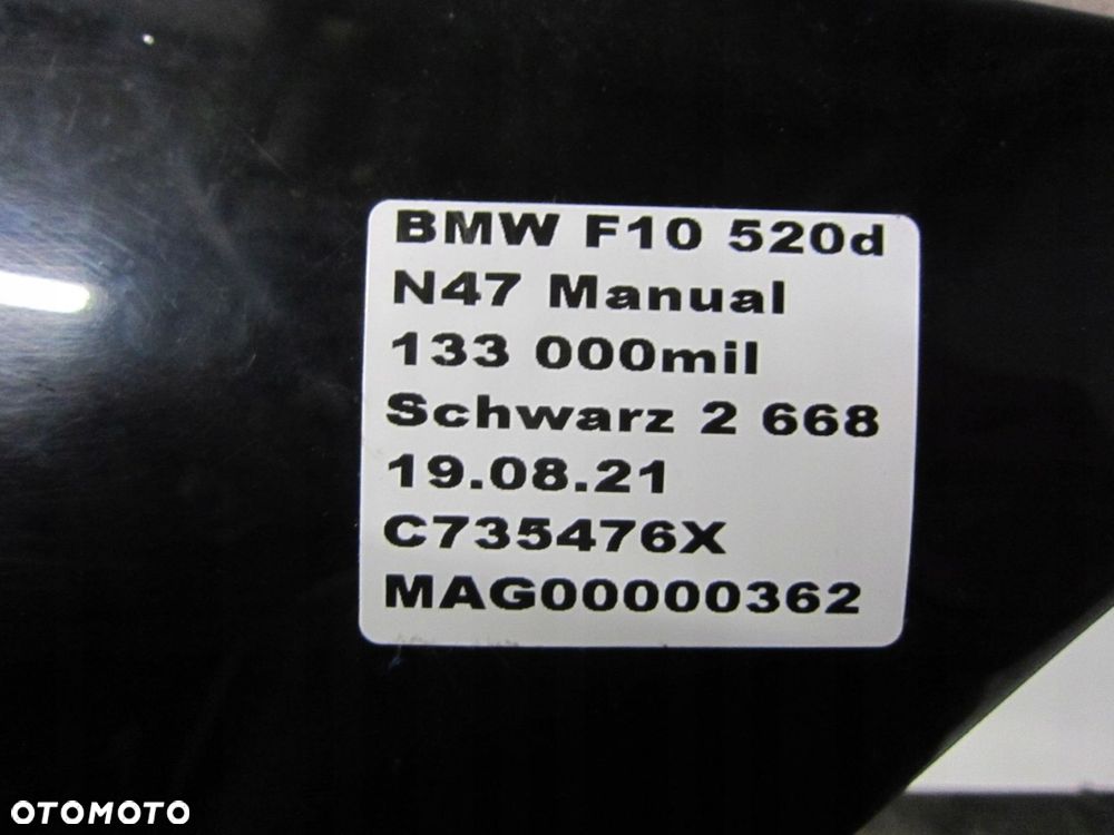 BMW F10 F11 ZDERZAK PRZEDNI 668 SCHWARZ 2 PDC - 12