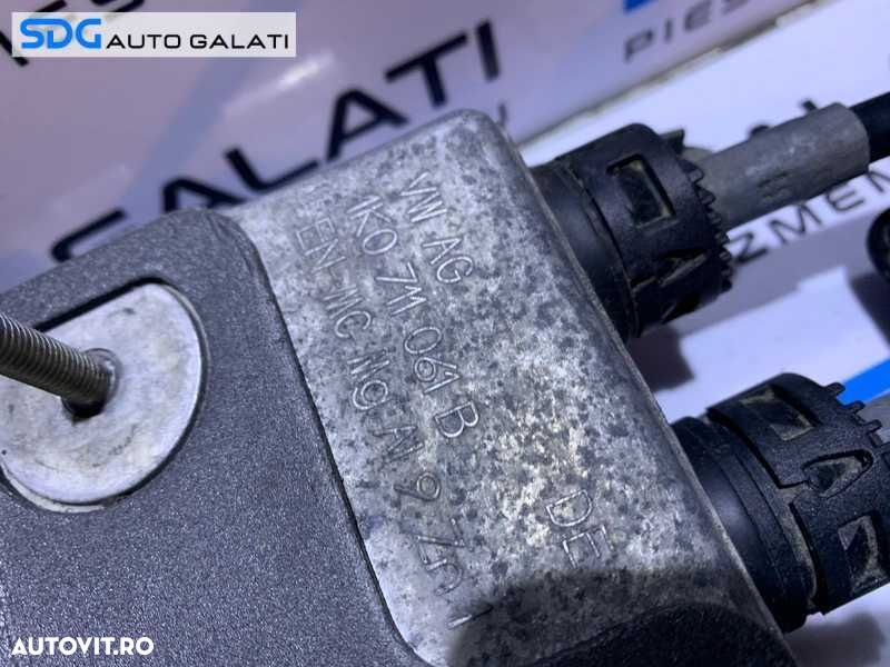 Ansamblu Timonerie Maneta Schimbator cu Sufe Cutie Viteze Manuala in 5 Trepte Skoda Octavia 2 1.9 TDI BLS 2004 - 2013 Cod 1K0711266AC 1K0711265AR 1K0711091A 1K0711061B - 9