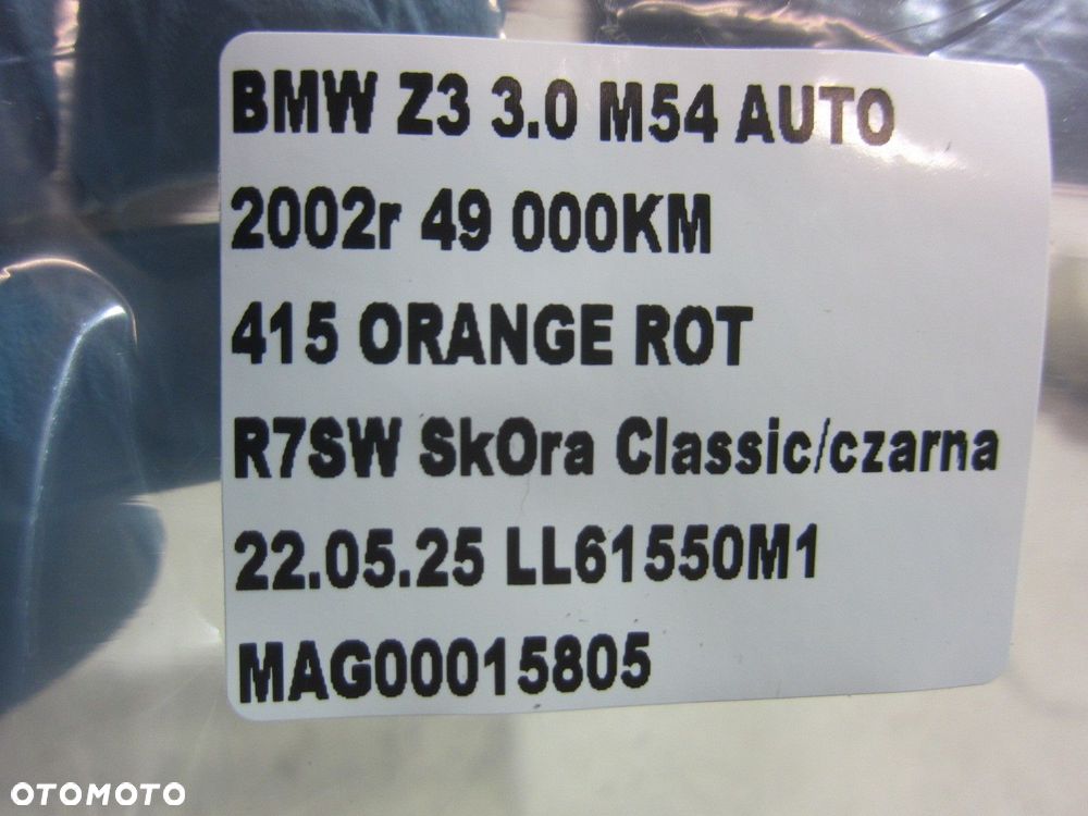 BMW Z3 E36 E53 E60 E83 M54B30 WTRYSK WTRYSKIWACZ PALIWA SIEMENS 13641439800 - 8