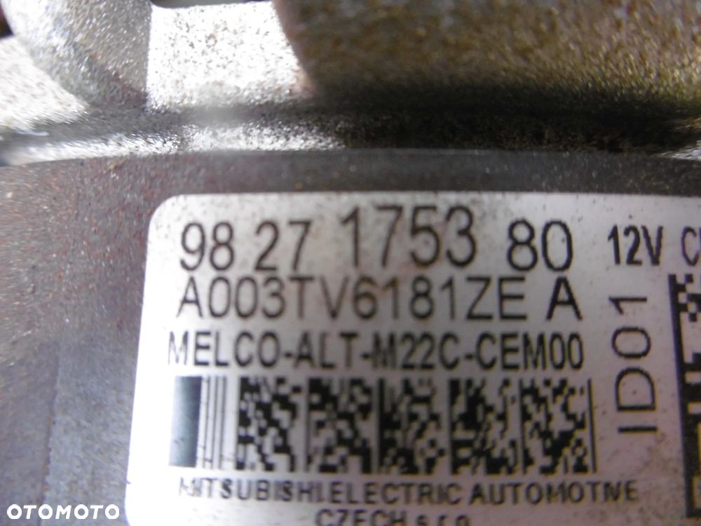 ALTERNATOR BOXER JUMPER MOVANO 2.0 2.2 BLUEHDI EURO 6 NOWY ORYGINAŁ 9827175380 - 6