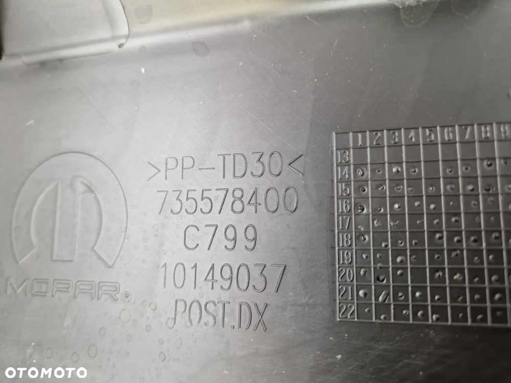 Prawy tył tylna dokładka listwa drzwi JEEP RENEGADE 735578400 - 6