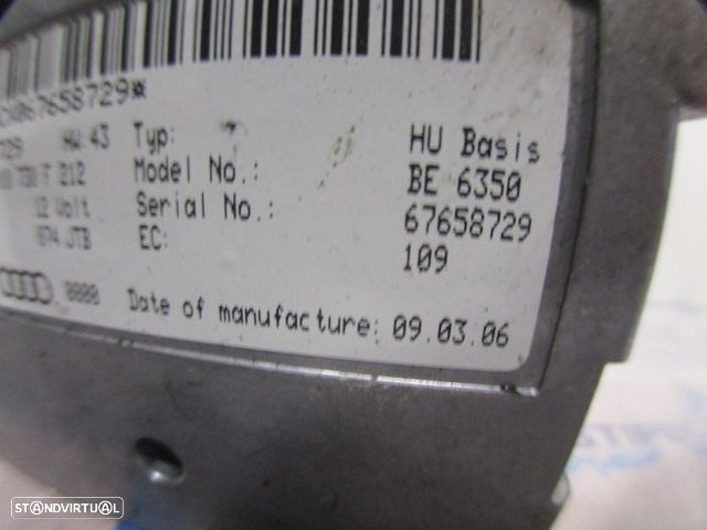 Modulo 4E0035729 4F0910730F BE6350 AUDI A6 4F FASE 1 2006 2.0TDI 140CV 5P AZUL ESCURO Módulo De Controlo Bluetooth - 4