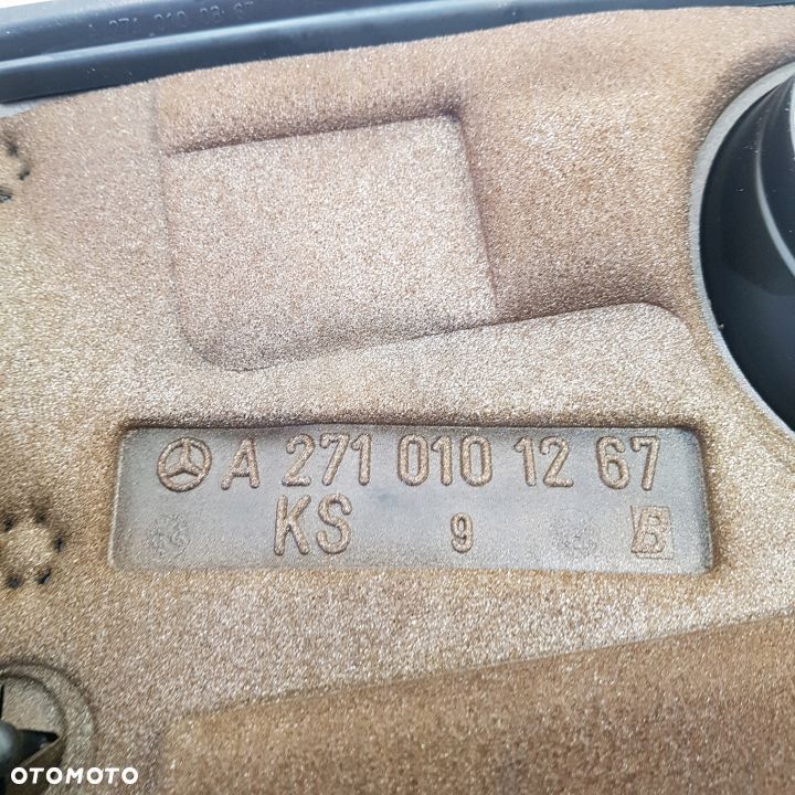 OSLONA POKRYWA SILNIKA GORNA MERCEDES SLK W172 C W204 E W207 W212 CGI 271 2710101267 ORYGINAL DEMONTAZ - 3