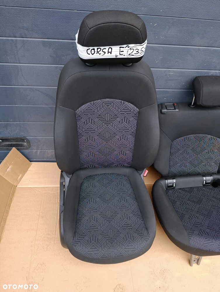 OPEL CORSA E 5D FOTELE SIEDZENIA KANAPA KOMPLET GRZANE - 2