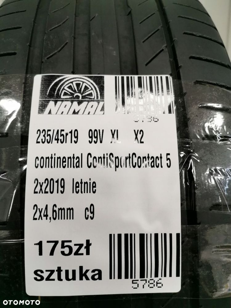 235/45R19 continental 2019 opony letnie 5786 - 10