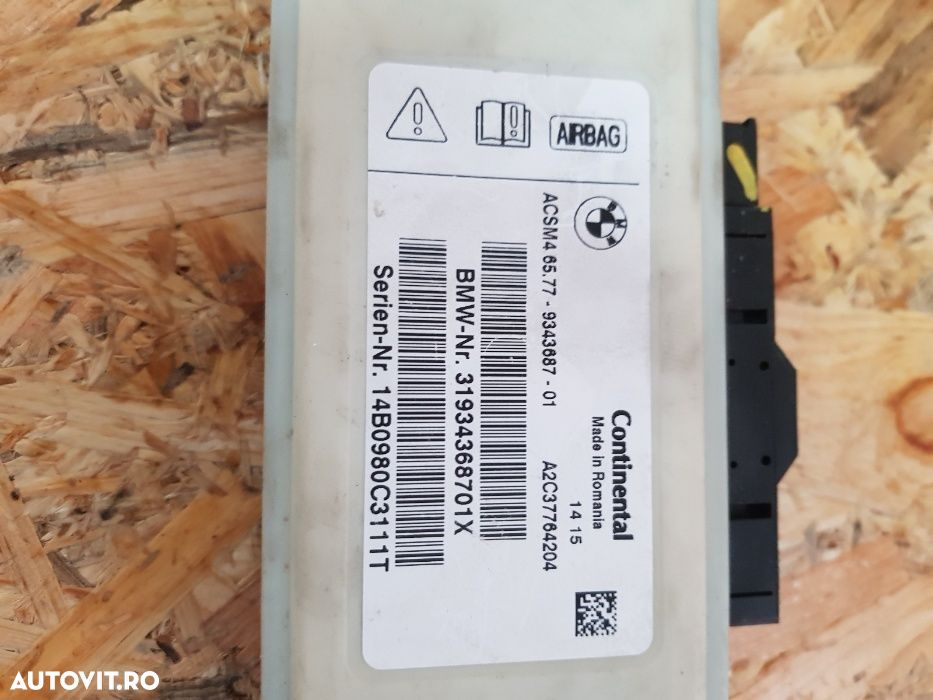 Calculator Control Modul Ecu SRS Airbag F30 F80 F25 X5 X6 X4 X3 F26 15 - 3
