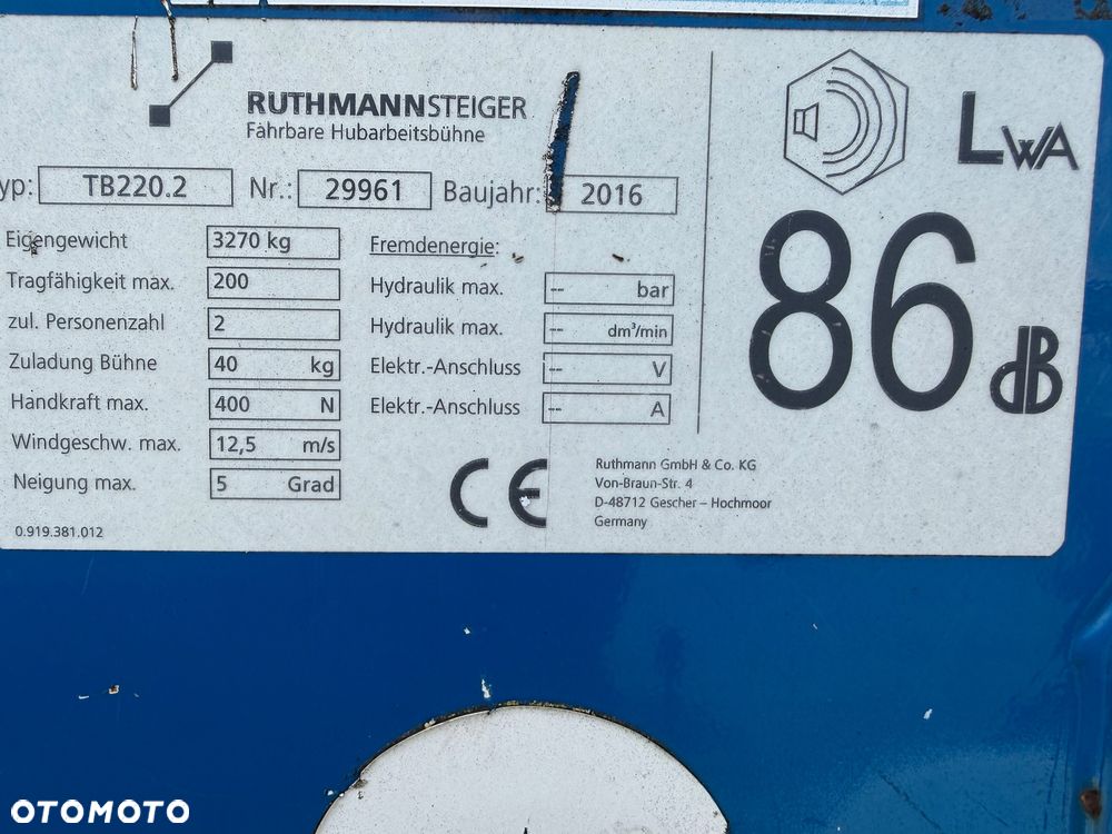 Mercedes-Benz Podnośnik Koszowy Zwyżka Ruthmann TB220 22 metry 14 w Bok Udt jak Wumag Multitel Gsr - 31