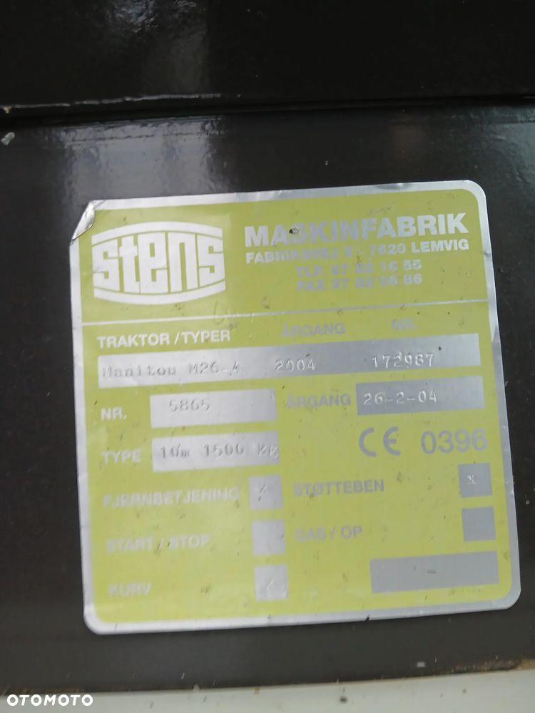 Manitou M26-4 4x4 2004 2100h maszt 10m kosz sprowadzony - 10