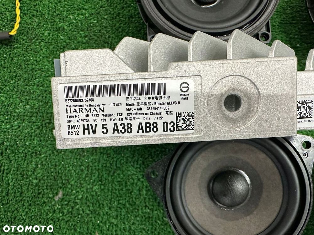 BMW 5 G30 GŁOŚNIKI WZMACNIACZ HARMAN KARDON KOMPLET - 4