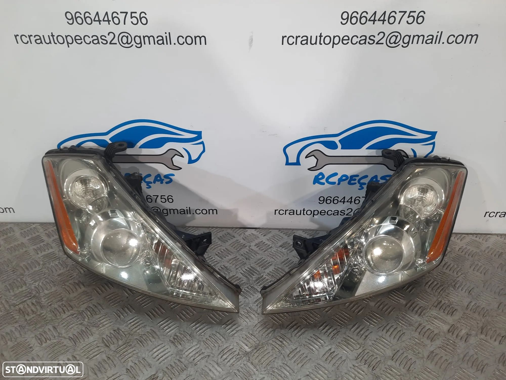 OTICA OTICAS XENON ESQUERDA DIREITA NISSAN MURANO I 1 MK1  Z50 OPTICA OPTICAS FAROL FAROIS ORIGINAIS ORIGINAL - 1
