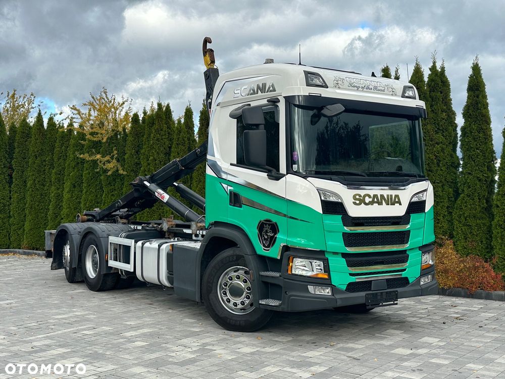 Scania / G450 / 6X2 / HAKOWIEC / HYVA 22.60.SK  / Oś-SKRĘTNA-PODNOSZONA / - 7