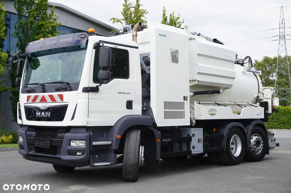 MAN TGM 26.340 E6 / Beczka asenizacyjna Rivard 11,8 m3 / 110 tys. km / oś skrętna - 10
