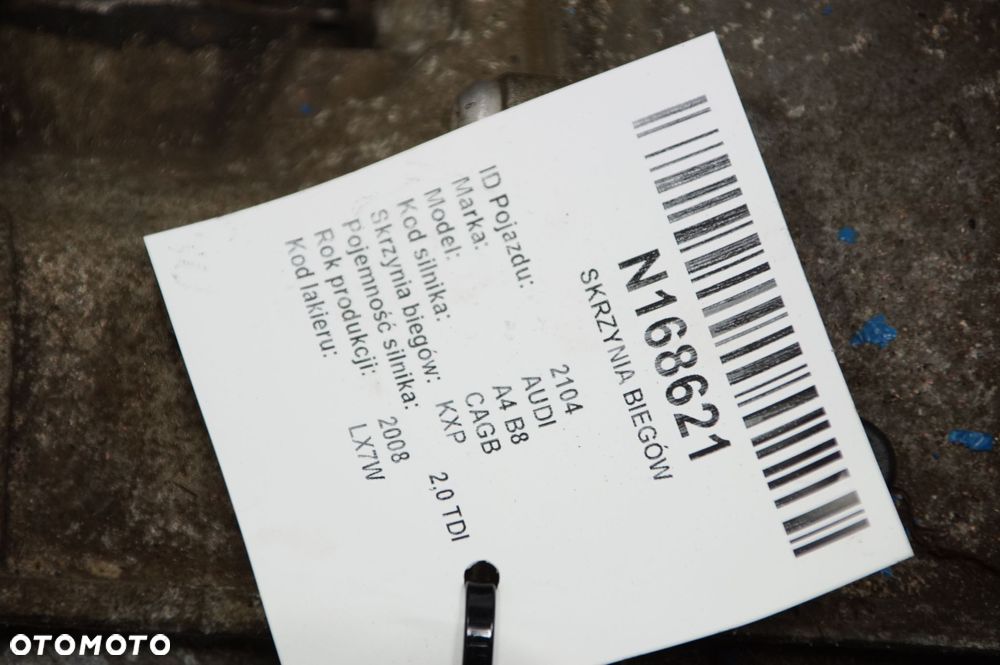 SKRZYNIA BIEGÓW AUDI A4 B8 KXP 2.0 TDI - 5