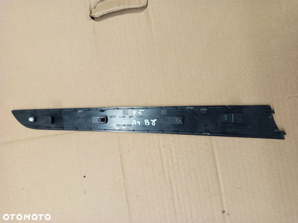 AUDI A4 B8 SEDAN 08-12 1.8 TFSI LISTWA DEKOR DRZWI 8K0867420 - 2
