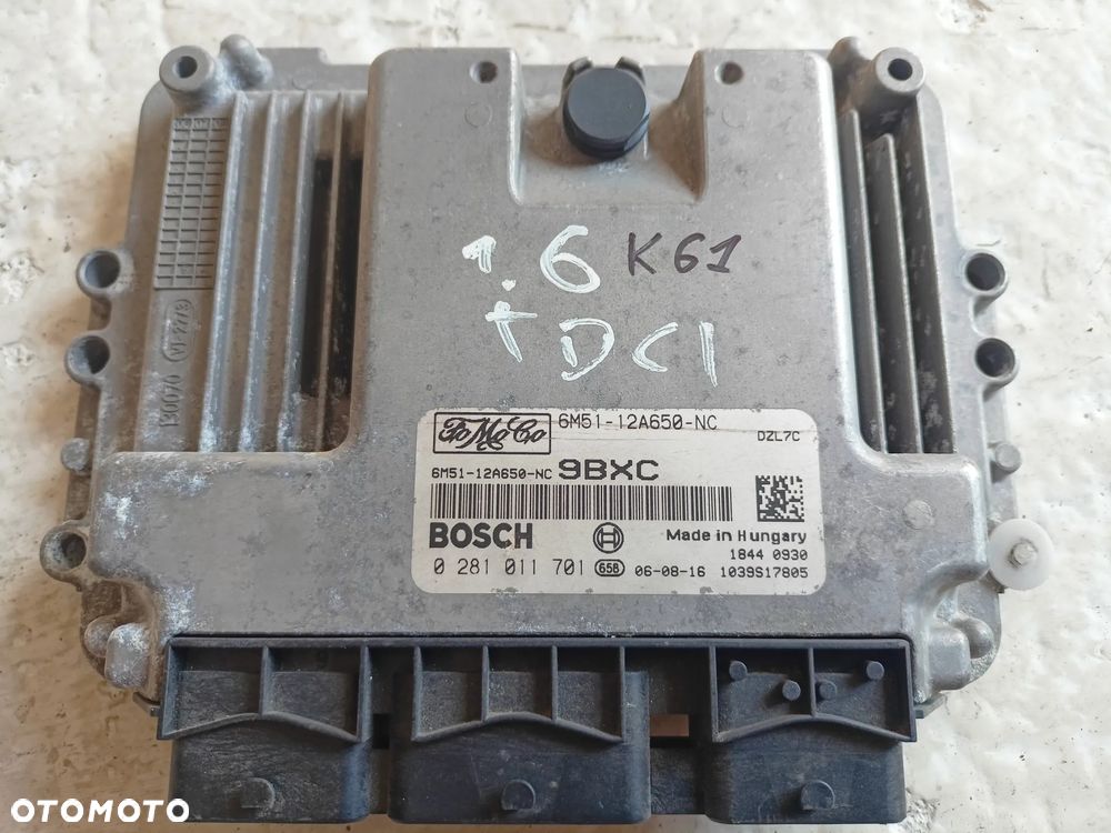 KOMPUTER SILNIKA FORD 6M51-12A650-NC 0281011701 - 1