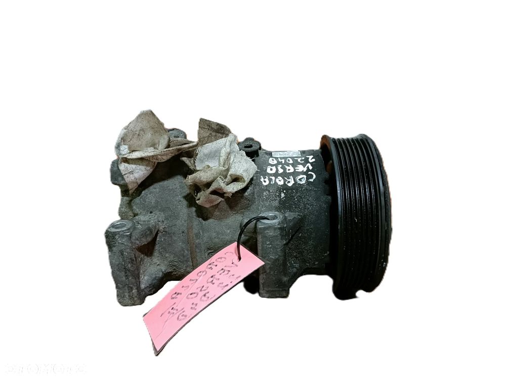 TOYOTA COROLLA VERSO II 04-09 2,2 D4D sprężarka kompresor klimatyzacji DENSO 447260-1743 * - 4