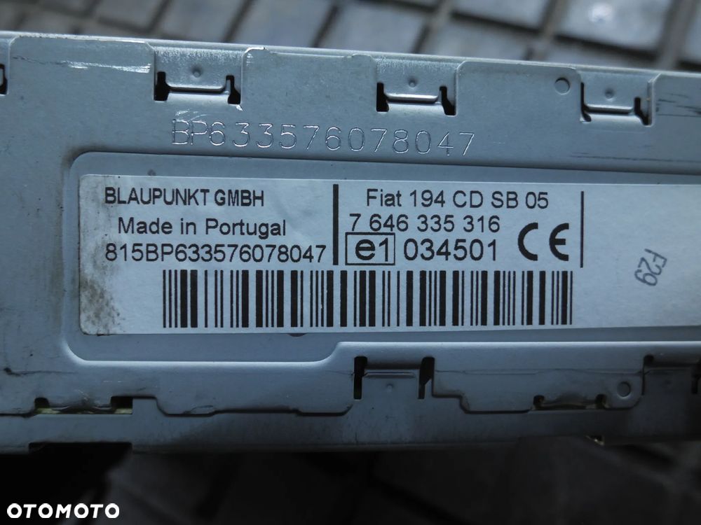 FIAT CROMA II RADIO I NAWIGACJA 7646335316 - 3