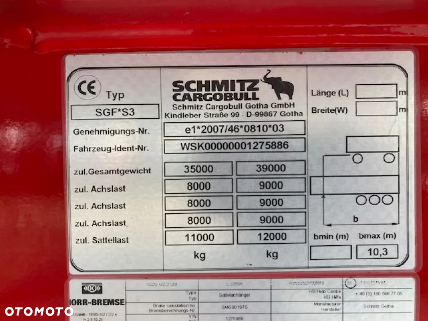 Schmitz Cargobull SKI 24 SL 10.5 - 18