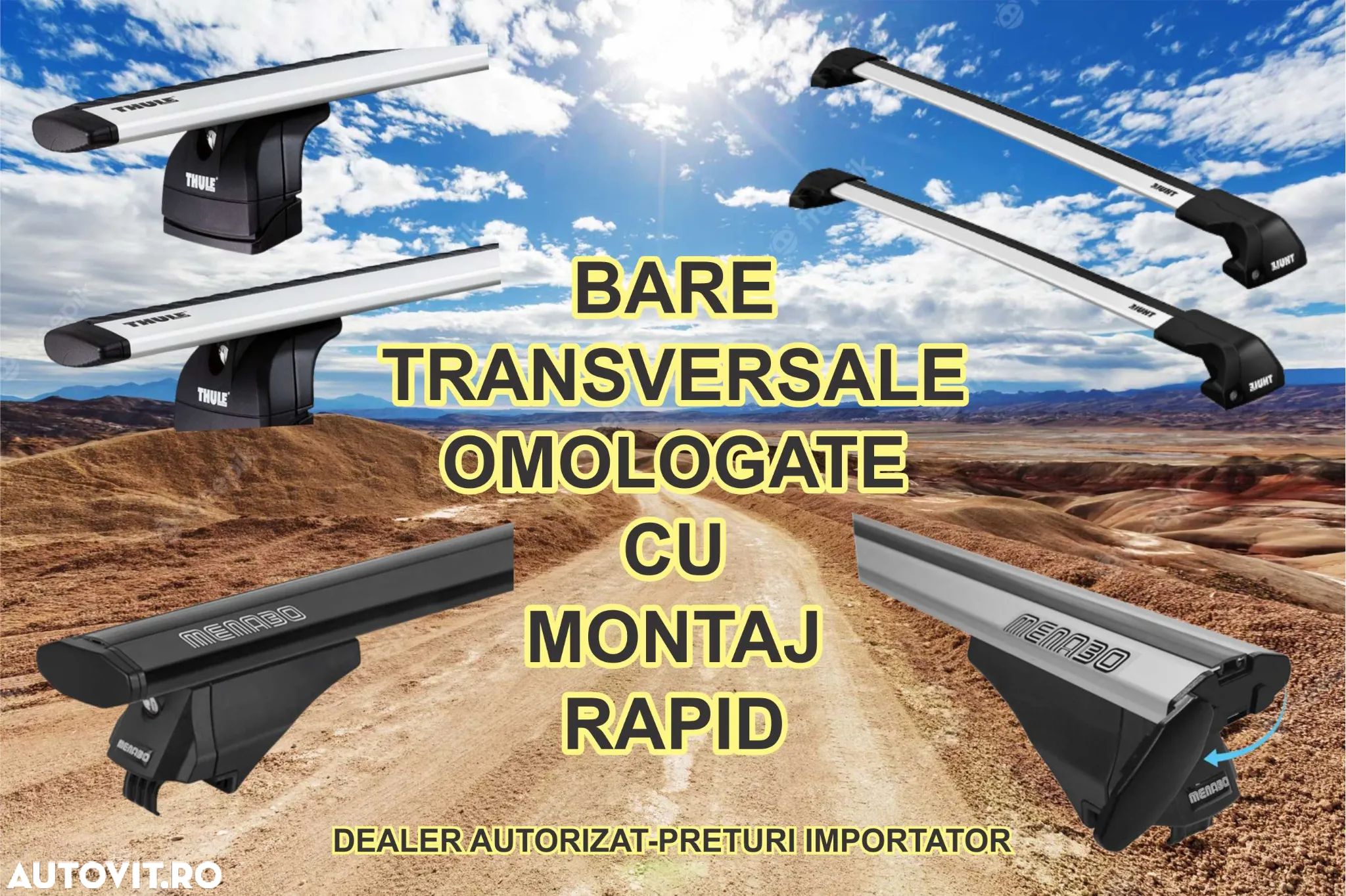 Bare Transversale peste 2000 de modele, pentru toate marcile auto, Noi cu Factura & Garantie_Pret importator - 1
