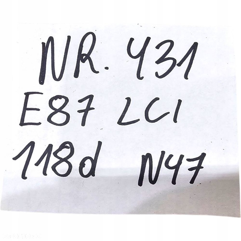 Bmw E87 Lci Zestaw Startowy Komputer Kluczyk Sterownik Cas 118D N47 Nr 431 - 6