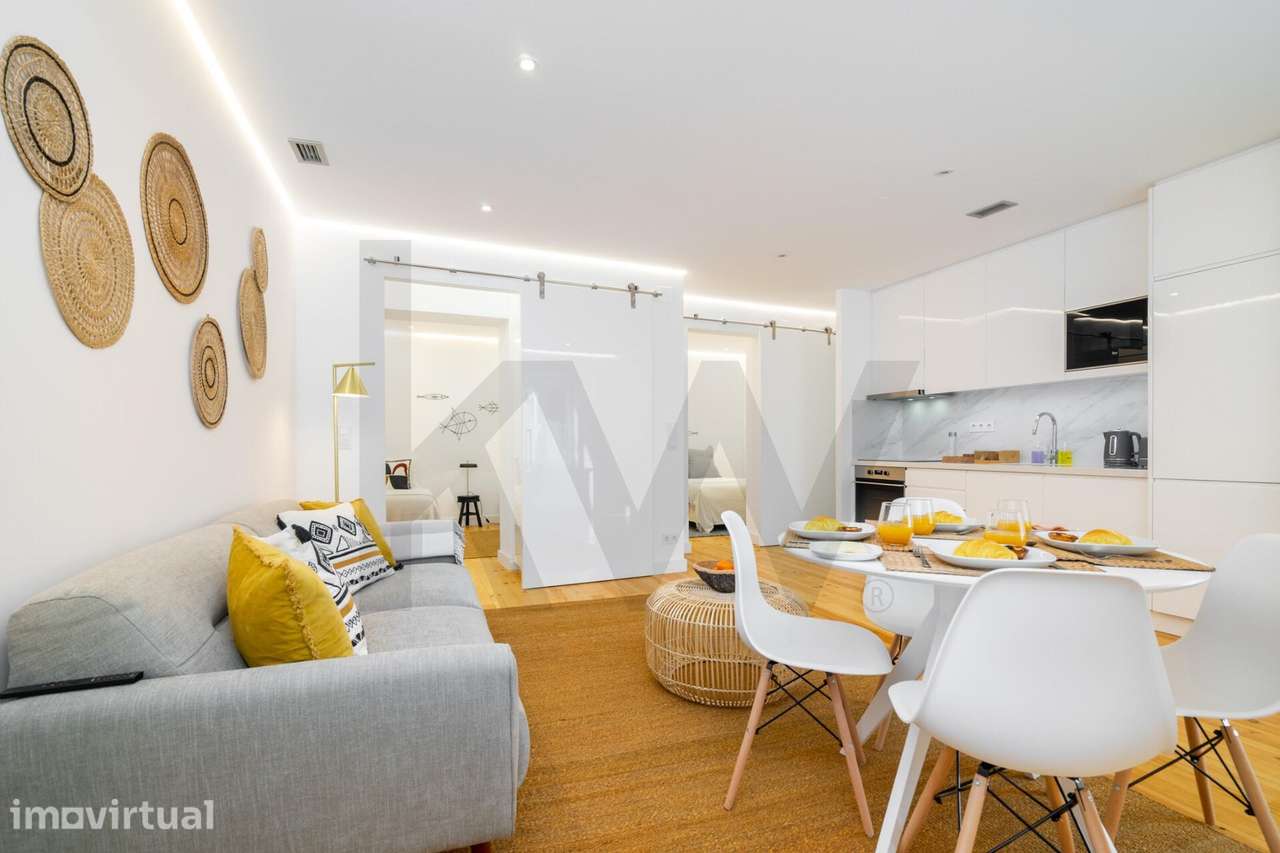 Apartamento T2 Renovado na Bica -  Totalmente Mobilado e Equipado - Grande imagem: 3/15