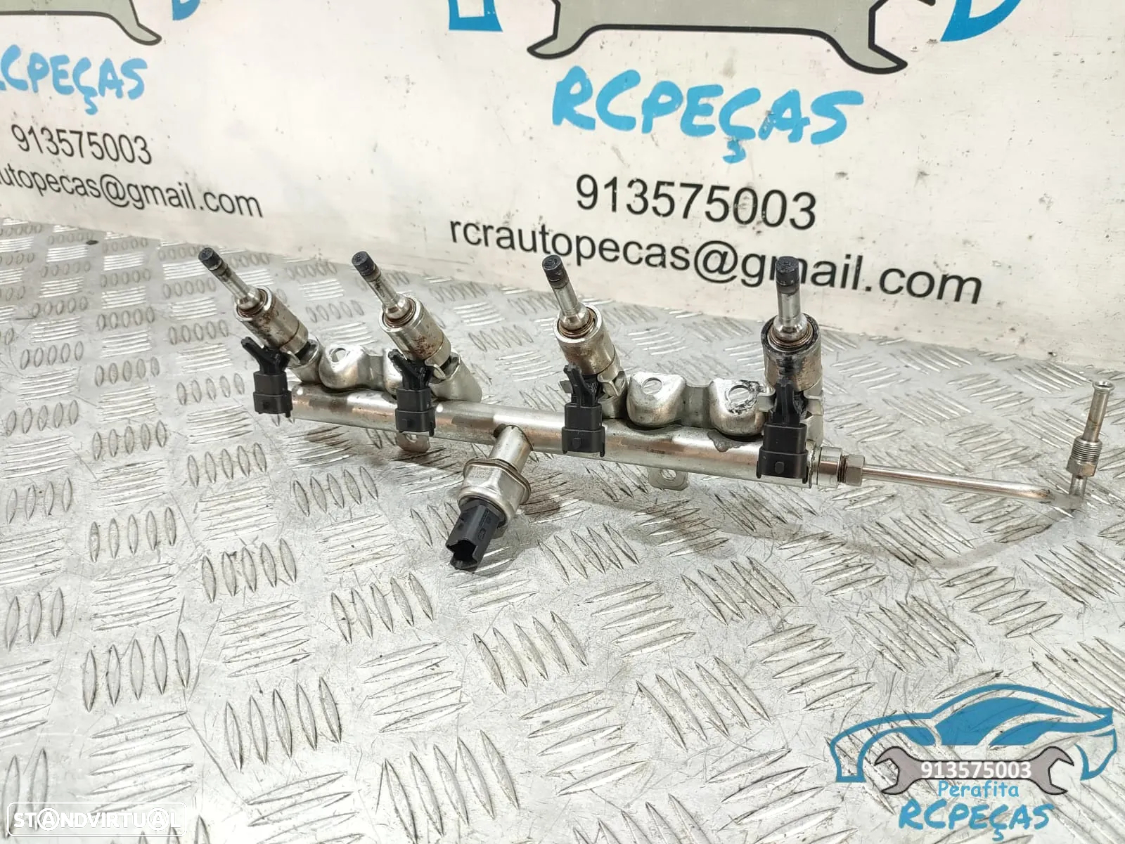 Régua e Conjunto 4 Injetores Bosch / Mini - N14B16CD - V7540439 | V7568050 | V7598785 | 0261500102 - 1.6 Cooper S | JCW - 5