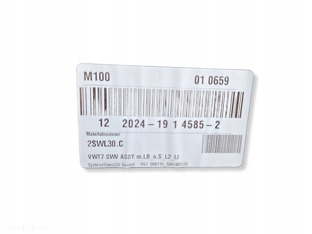 multivan t7 long l2 tapicerka boczek bagażnika lewy tył 7t0867033aj - 4