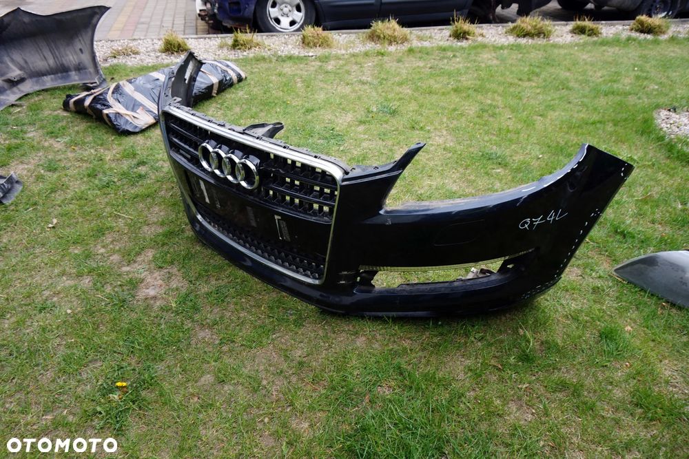 MASKA ZDERZAK BŁOTNIKI LAMPY Q7 4L LIFT LZ5Q  AUDI 2009-2015 CZARNY PRZÓD KOMPLETNY - 31