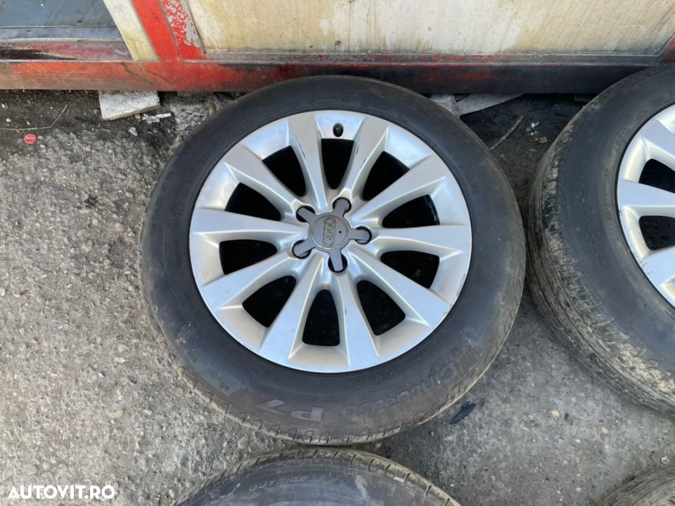 Jante aliaj AUDI A6 C7 4G cu cauciucuri vara 225/55R17 - 5