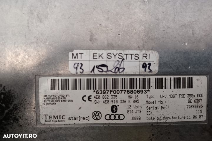 Modul Bluetooth 4E0862335 4E0910336K 4E0862335 4E0910336K Audi A6 4F/ - 4