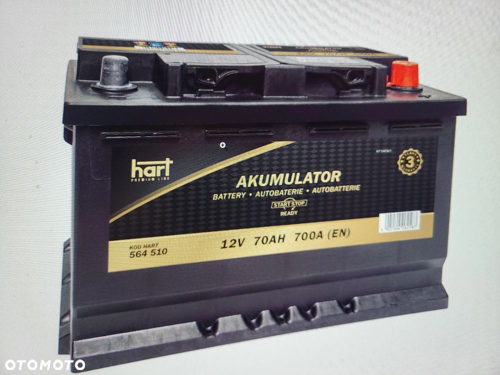 AKUMULATOR 70AH 700A 278X175X190/P+/PREM EFB 564 510 - 1
