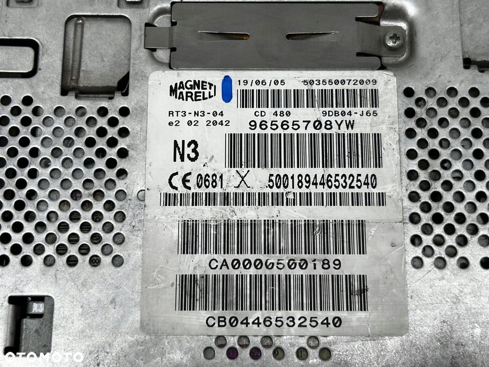 radio odtwarzacz peugeot 407 96565708yw - 5