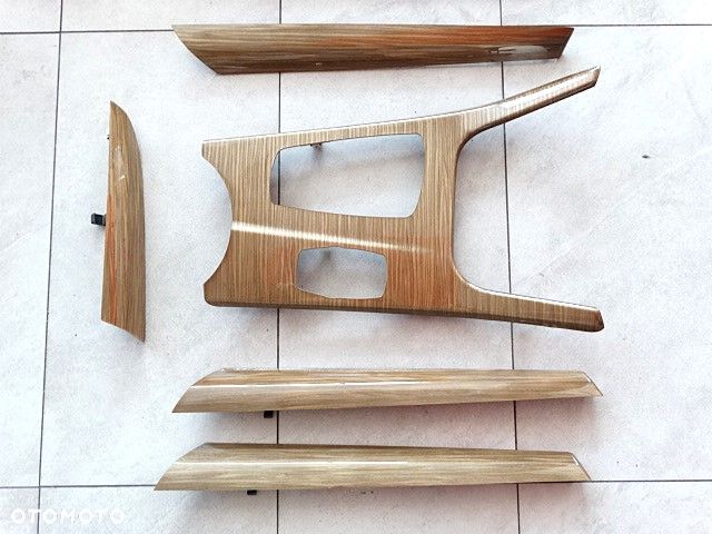 BMW X3 F25 Listwy Ozdobne Konsoli Drzwi Drewno Jasny Brąz Euro Ideał Komplet - 2