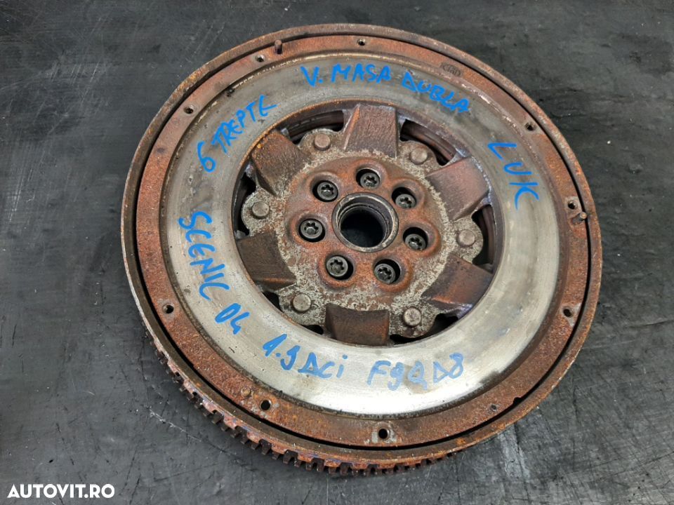 volanta masa dubla 1.9 dci f9qd8  renault scenic 2 6 trepte - 2