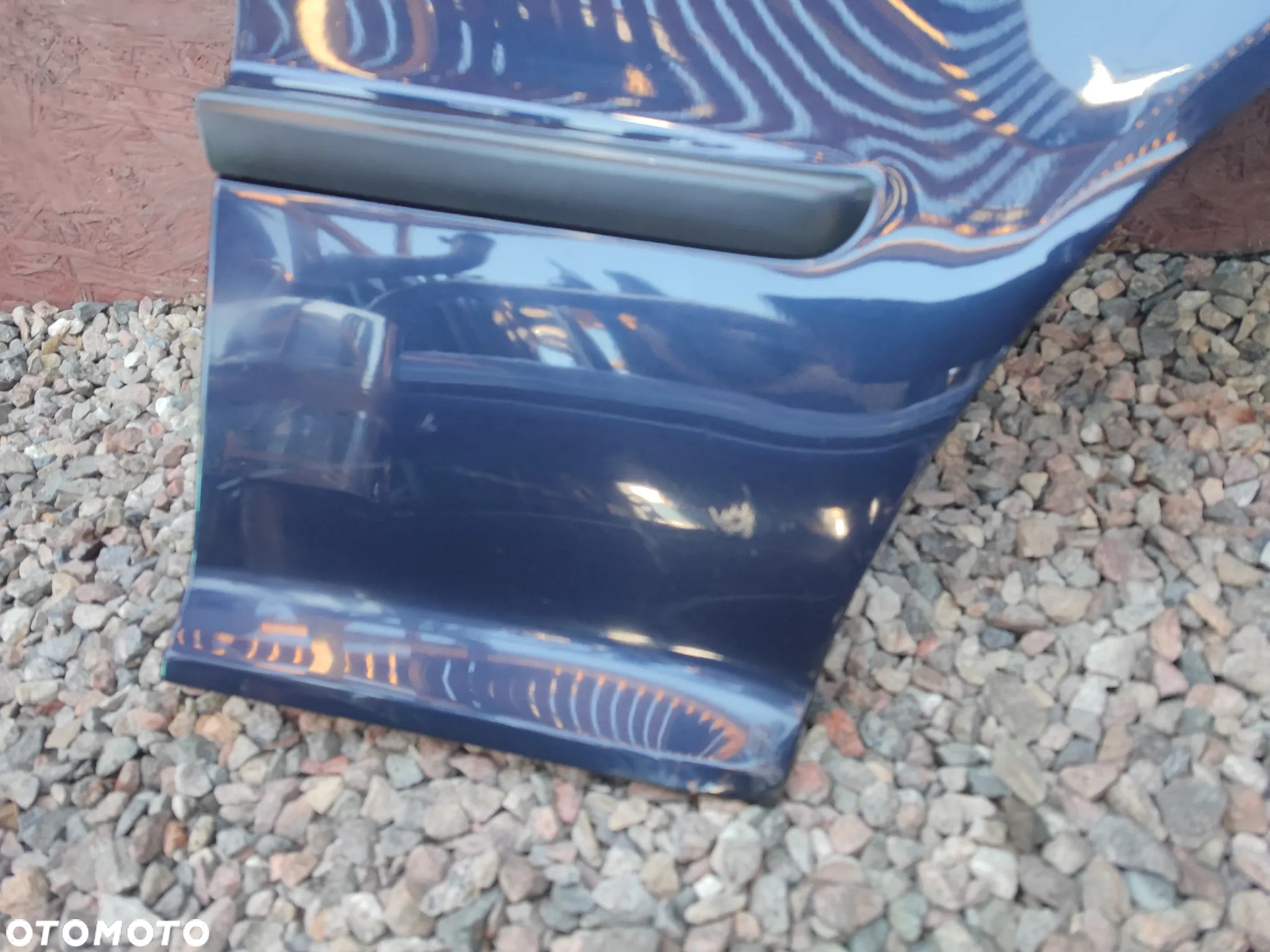 BMW E46 SEDAN / TOURING BŁOTNIK PRZEDNI PRAWY LIFT W KOLORZE ORIENTBLAU METALIC 317 O NR.  41 35 7 042 324 OEM W DOBRYM STANIE - 6