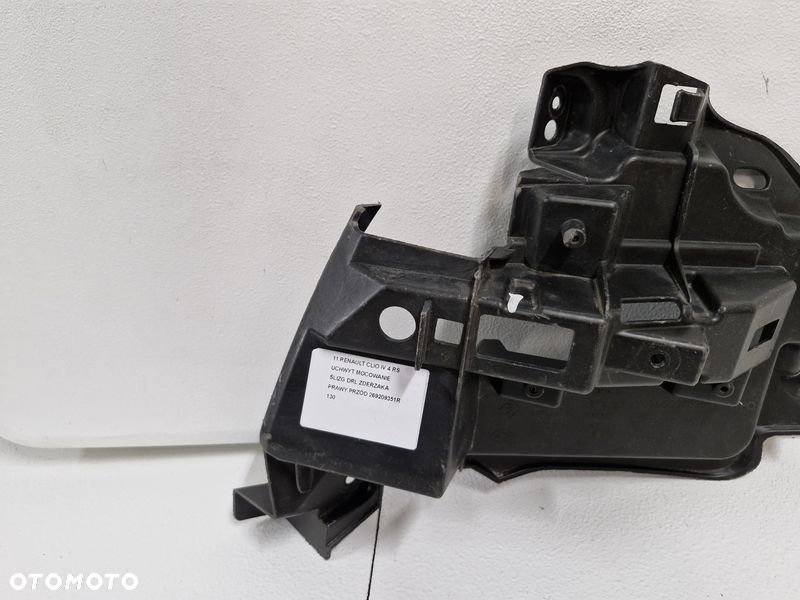 RENAULT CLIO IV 4 RS UCHWYT MOCOWANIE ŚLIZG DRL ZDERZAKA PRAWY PRZÓD 269209351R - 6