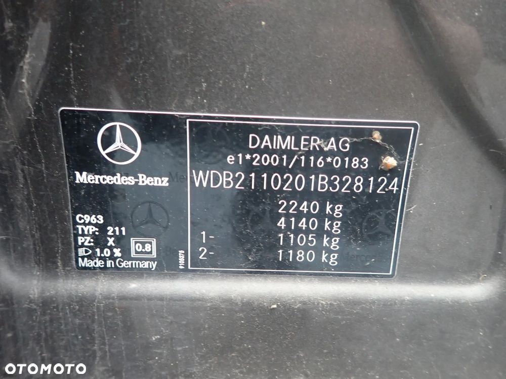 CZĘŚCI - Mercedes E-klasa W211 3,0CDI 190KM 642920 AT 722902 LIFT 2008r. LAKIER C963 INDEX - 8713 - 14