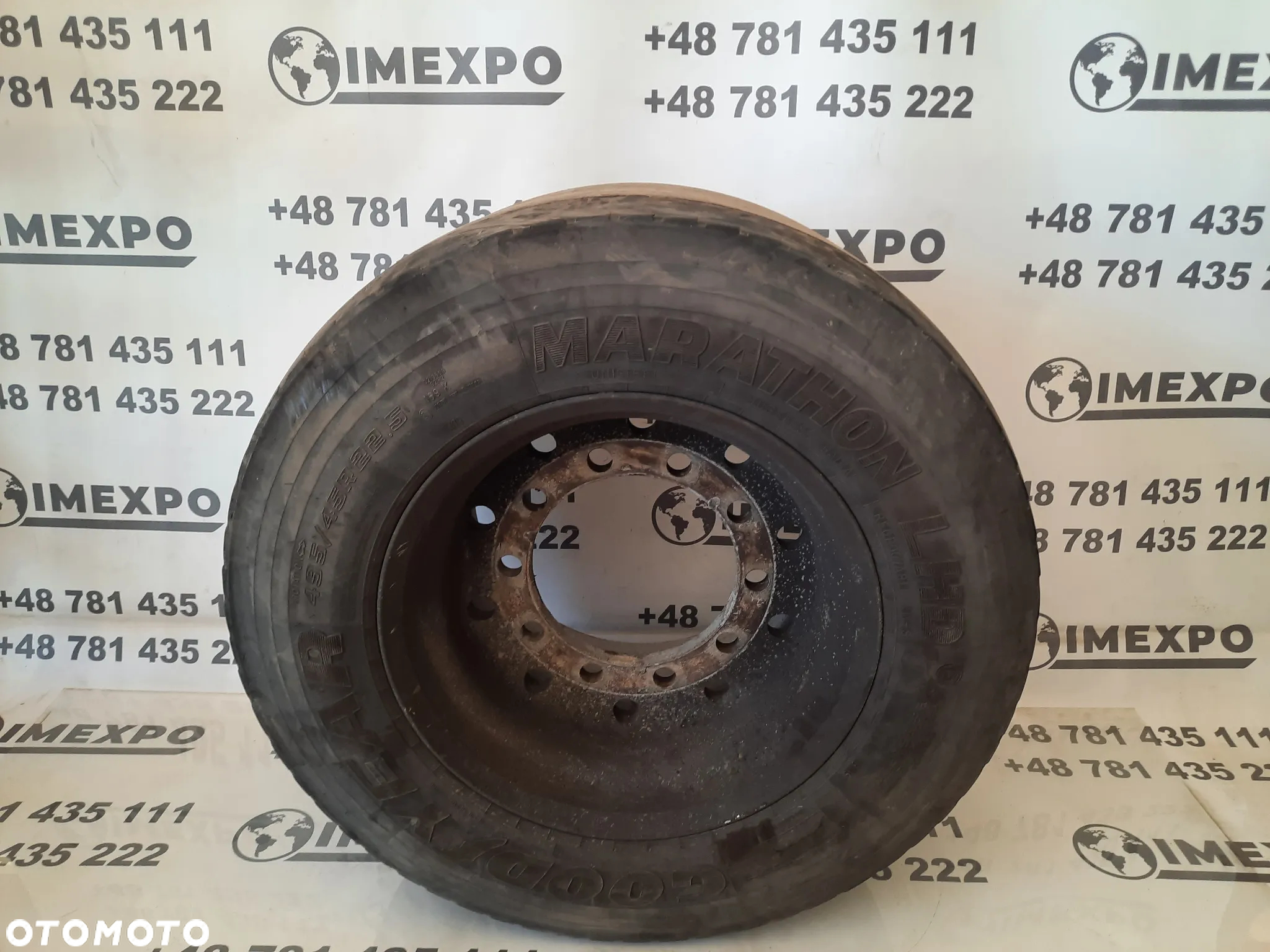 Koło opona alufelga felga 17 x 22.5 / 22.5 x 17 / 495/45 r 22,5 / ALCOA 840512 - 2