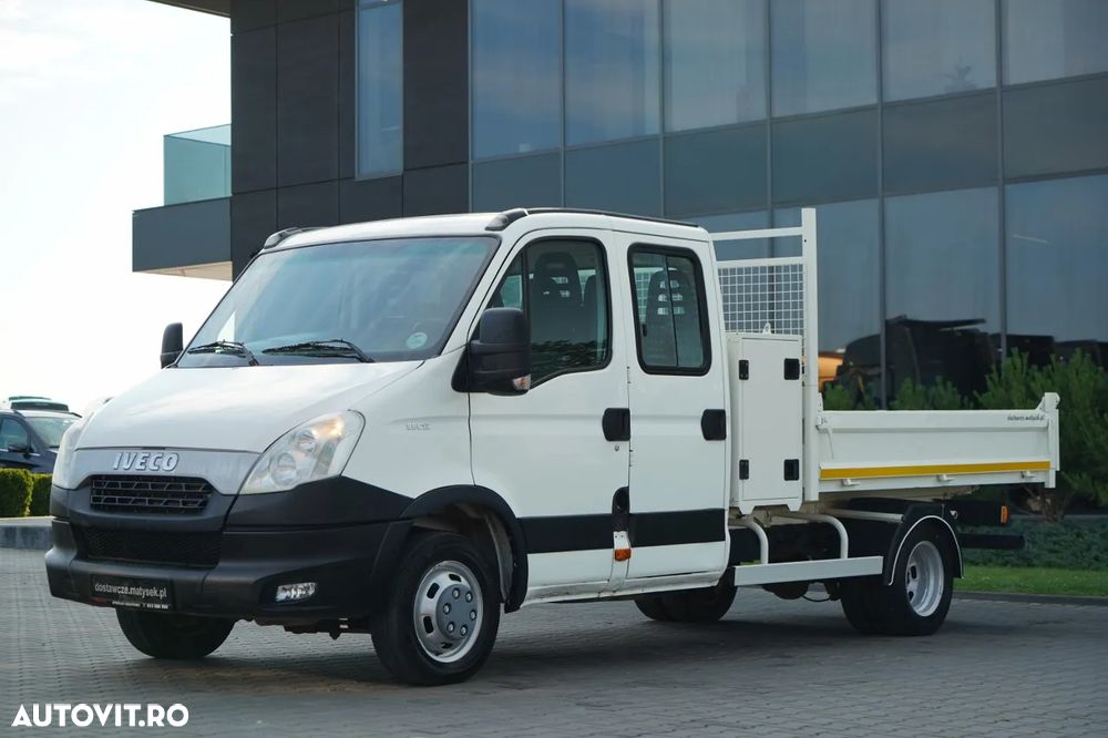 Iveco DAILY 35-130 / OȚEL CU BASCULATOR SPATE / CAMION MIX - 7 LOCURI / DOUĂ / MANUAL / IMPORTAT / - 14