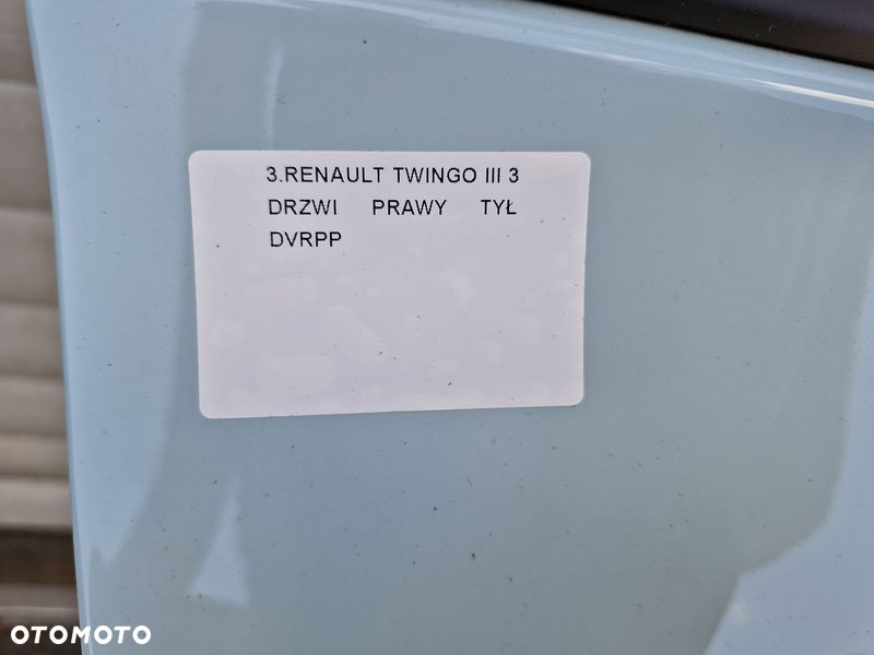 RENAULT TWINGO III 3 DRZWI PRAWY TYŁ TYLNE PRAWE DVRPP - 3
