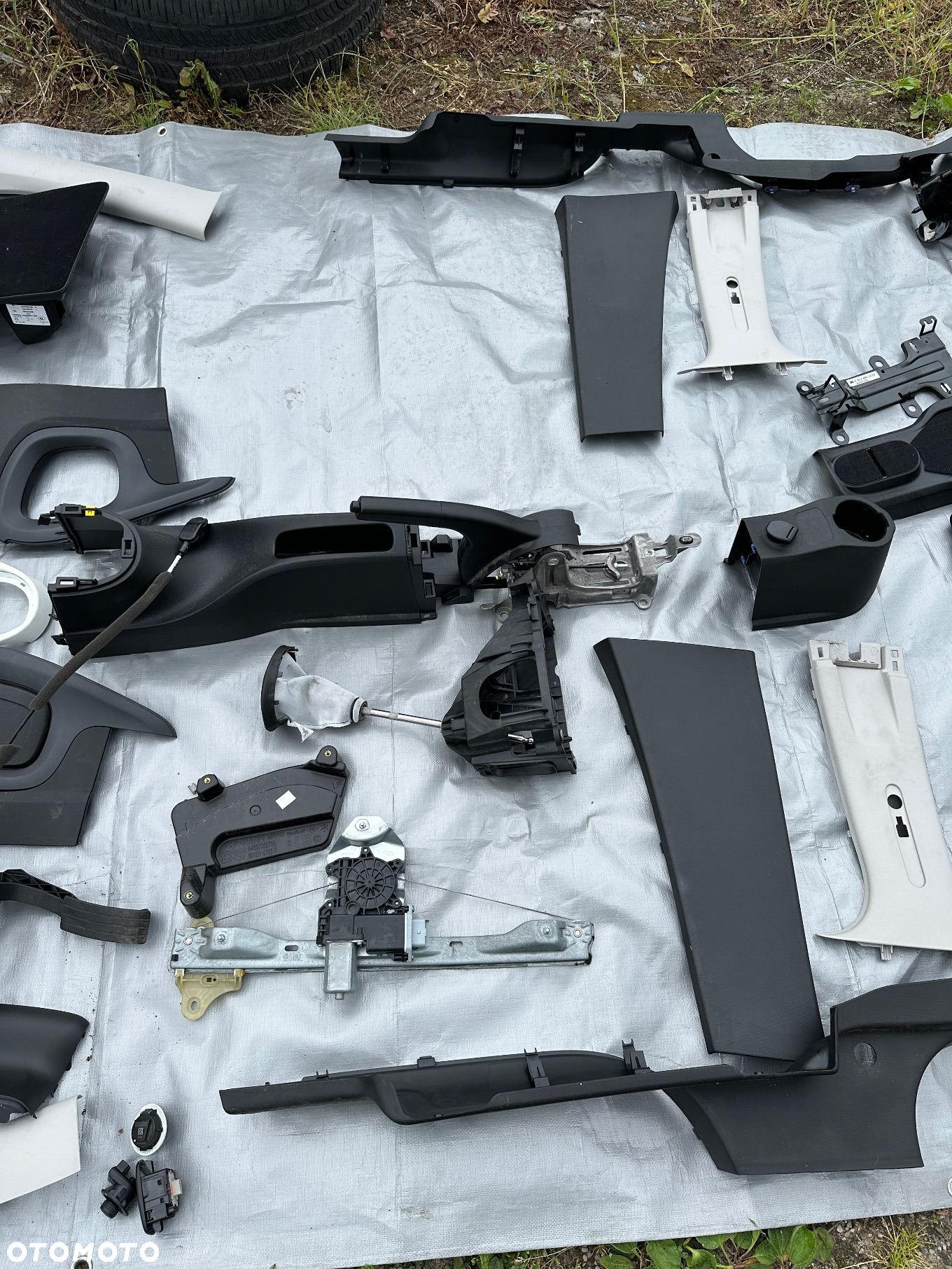 Smart 453 forfour tapicerka osłona słupek siedzisko listwa panel osłona plastik - 4