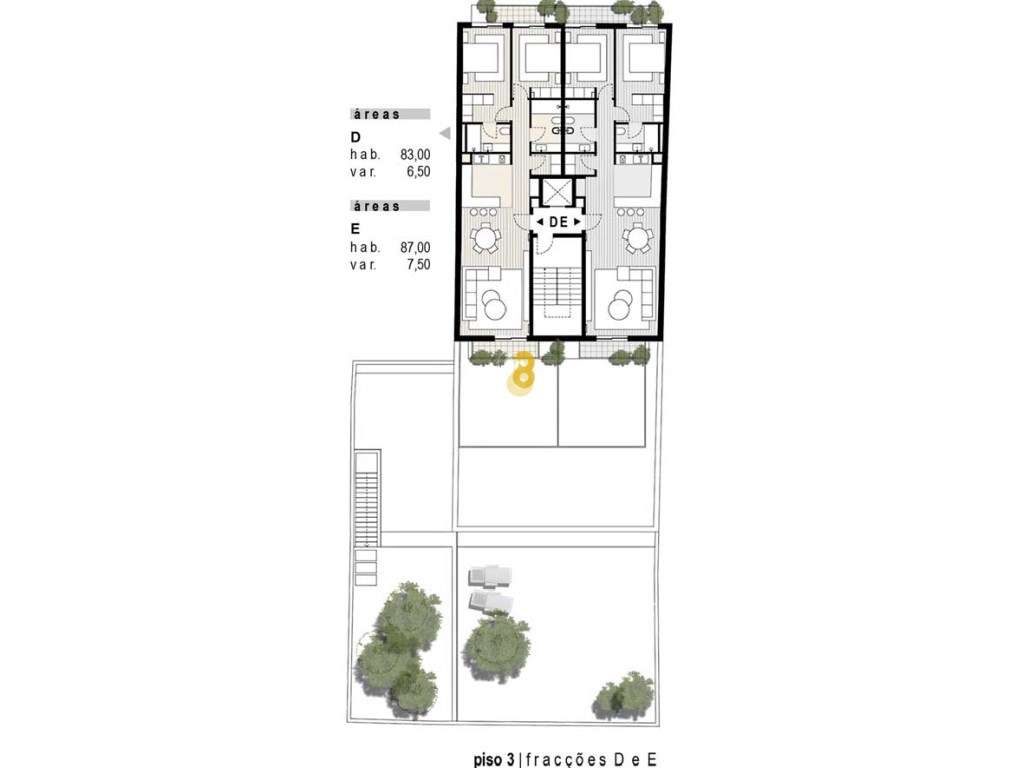 Apartamento T2 com duas suites, terraço com 121m2, Paranhos Porto - Grande imagem: 5/25