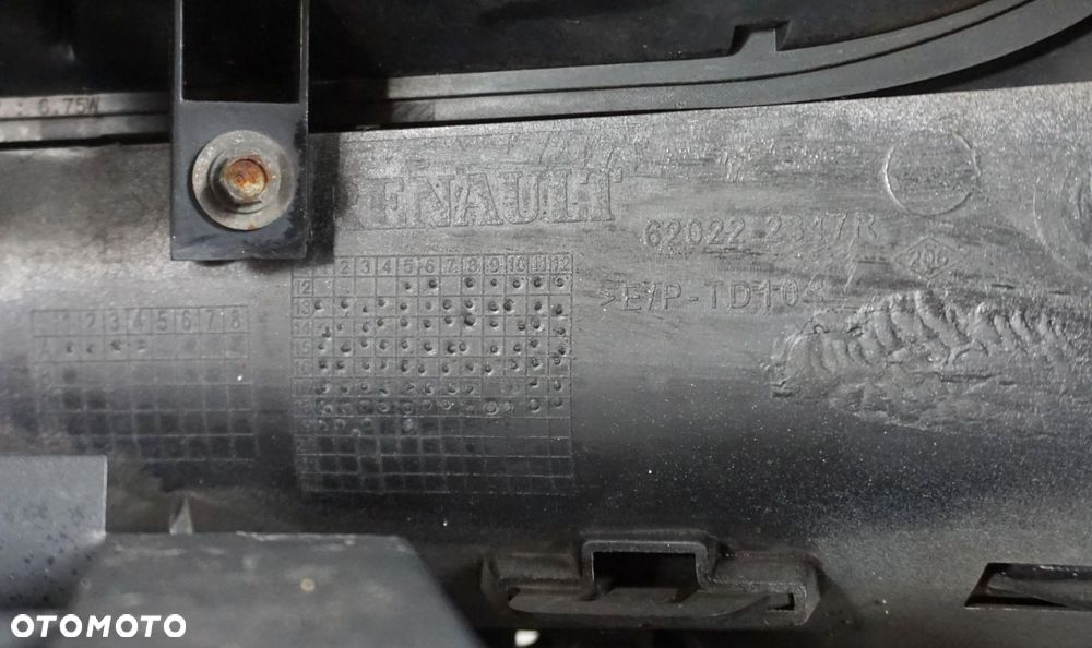 ZDERZAK PRZÓD PRZEDNI RENAULT SCENIC 3 III LIFT TED69 13-16 FL LED DRL - 16