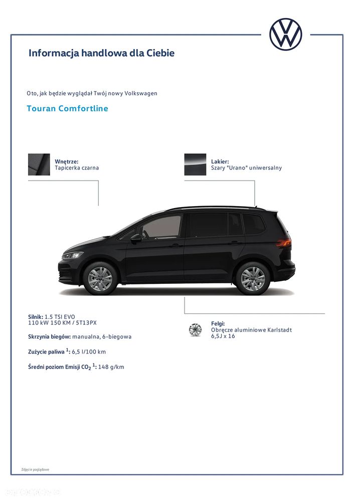 Volkswagen Touran 1.5 TSI EVO Comfortline - 3
