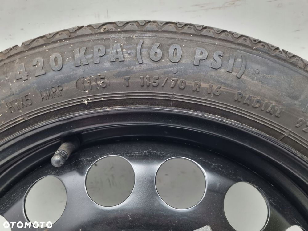 KOŁO DOJAZDOWE Opel Astra J Zafira C dojazdówka 115/70 R16 5x105 2160140 - 4