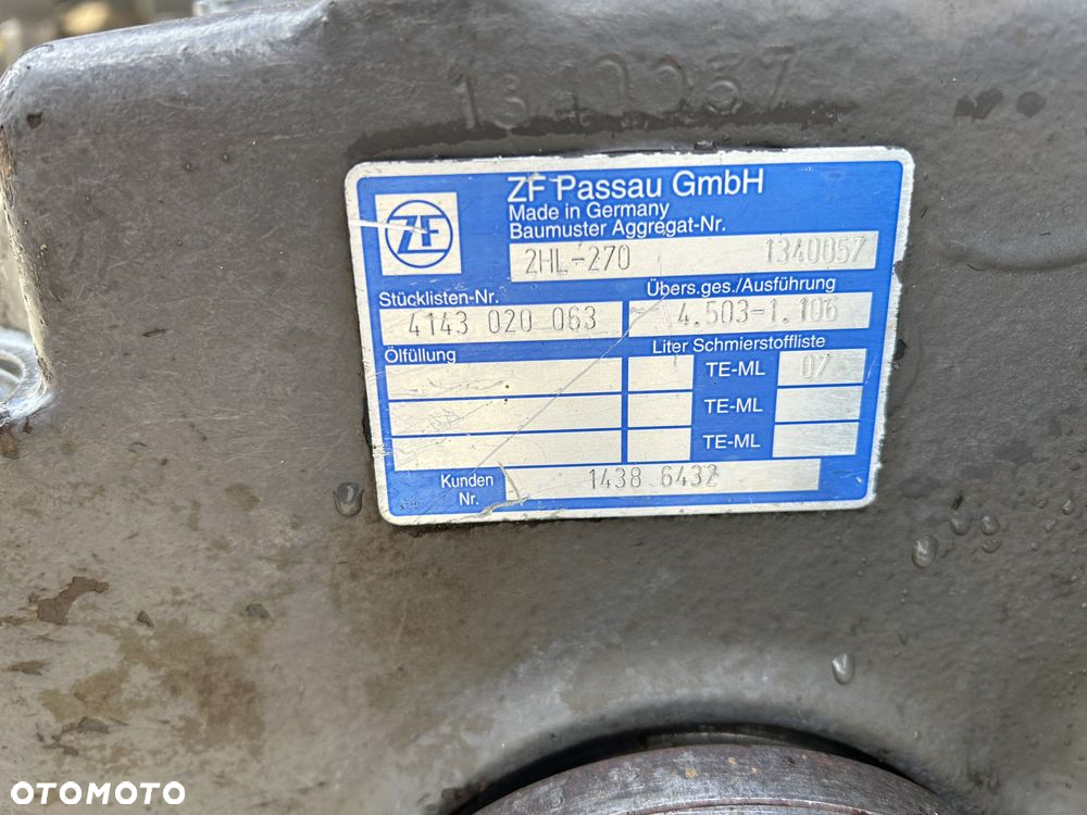 Skrzynia biegów ZF 2HL-270 do koparki volvo EW140C - 6