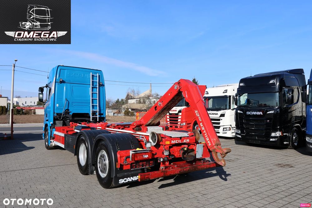 Scania R 450 Hakowiec // Oś skrętna // MEILLER // Klima postojowa / - 24